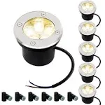 6W LED Landscape Light 12V In-ground Well Light Garden Pathway Outdoor Lighting