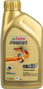 Castrol Power1 4T 5W-40 Full Synthetic Motorcycle Oil, 1 Quart, Pack of 6