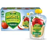 Mott's Mighty Honeycrisp Apple Applesauce, 3.2 oz, 48 Count Clear Pouches (4 Packs of 12)