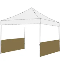 ABCCANOPY Half Walls for Pop Up Canopy Tent, 2 Packs, Gray