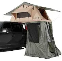 Overland Vehicle Systems TMBK Roof Top Tent Annex Green Base With Black Floor and Travel Cover Overland Vehicle Systems