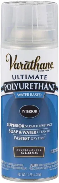 Varathane - 200181 - Semi-Gloss Clear Interior Water-Based Spray Polyurethane, 11.25 oz.