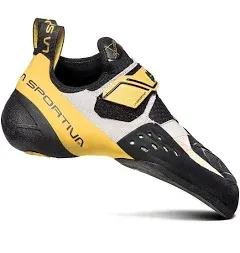 La Sportiva Solution Men&#039;s Climbing Shoes, White/Yellow, M44