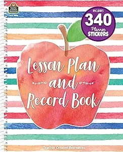 Watercolor Lesson Plan and Record Book & Border Trim