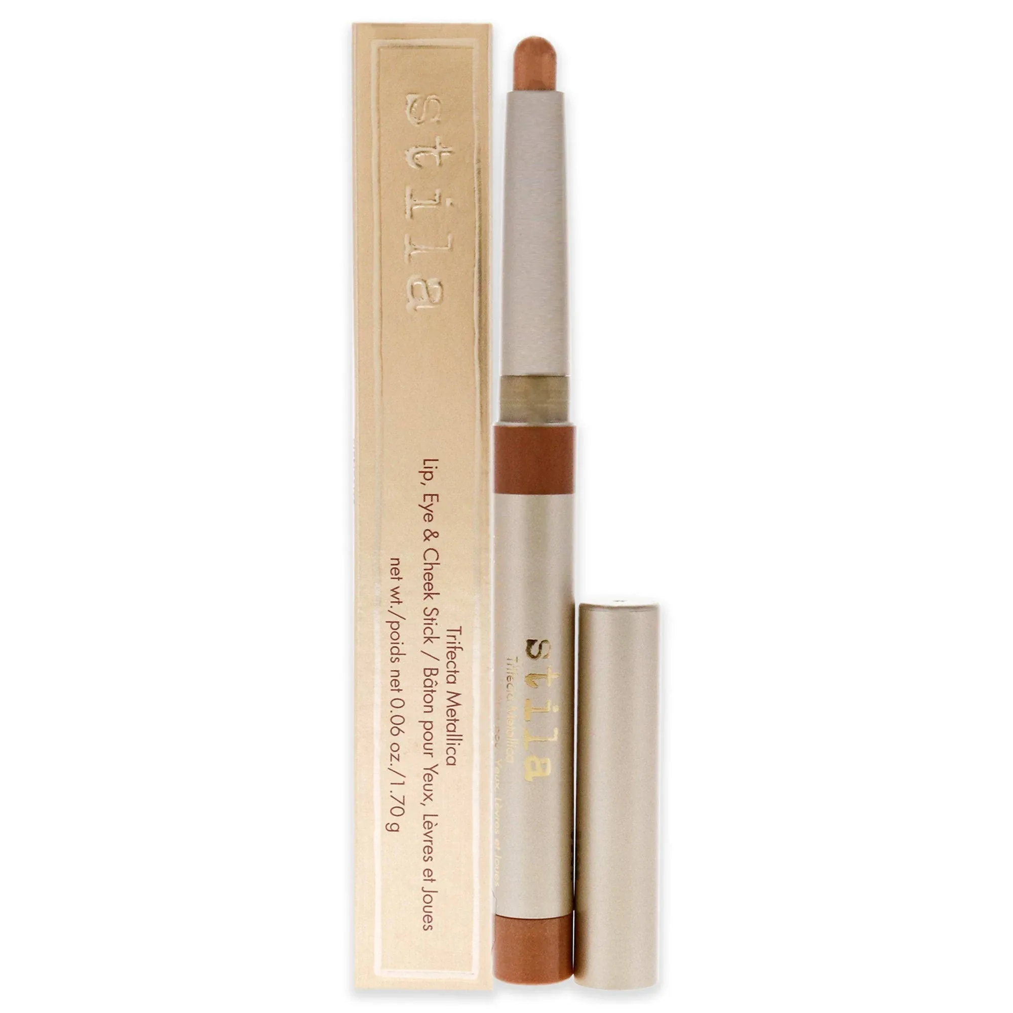 Trifecta Metallica Lip Eye and Cheek Stick - Bronze Gold by Stila - 0.06 oz