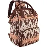 Wrangler Aztec Southwestern Pattern Dual Sided Print Multi-function Backpack