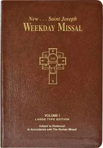 St. Joseph Weekday Missal, Volume I (Large Type Edition): Advent to Pentecost