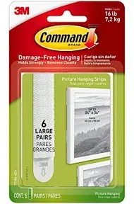 Command Damage Free Picture Hanging Strips Variety 12 pairs (8medium/4smal<wbr/>l)