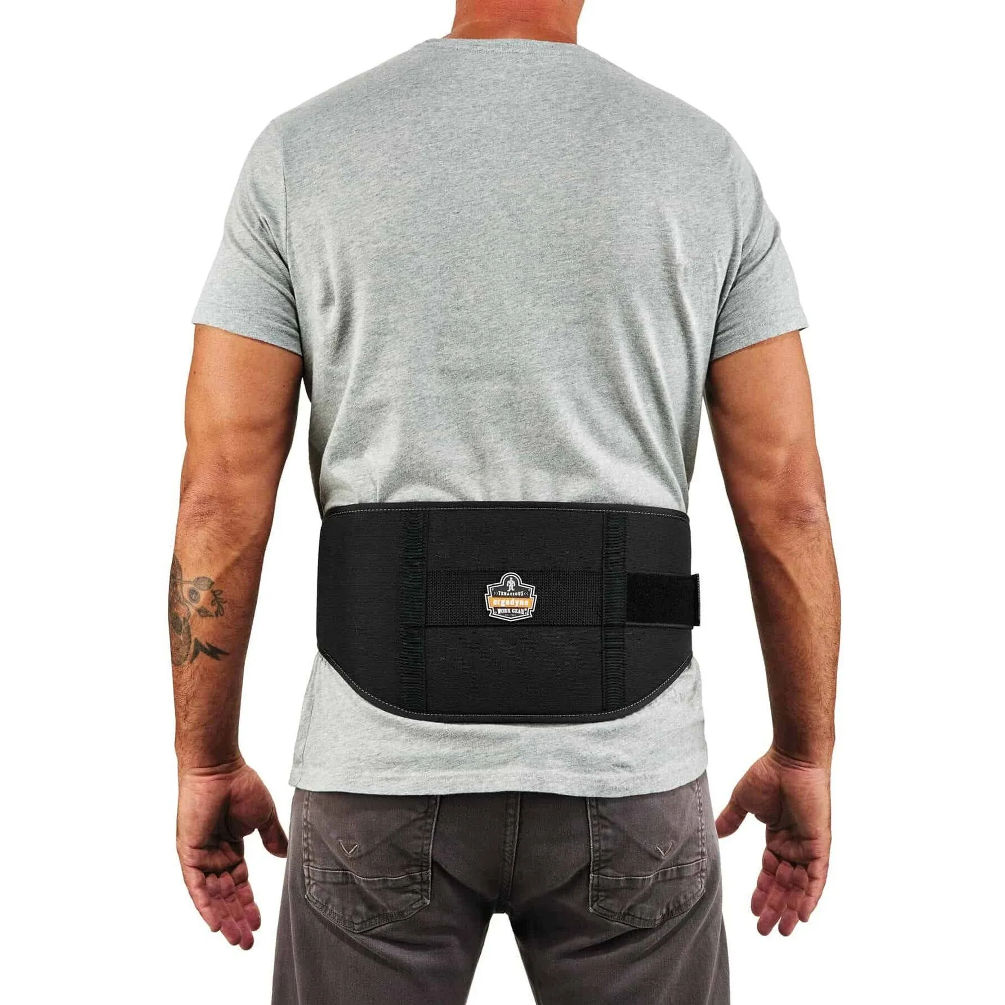 Ergodyne Size 2XL, Hook &amp; Loop, Nylon/Foam Belt 42 to 46&#034; Waist, 7-3/4&#034; Wide,...