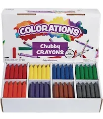 Colorations Chubby Crayons Value Pack Set of 200