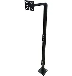 Aleko Universal Keypad Gooseneck Mounting Post - Black