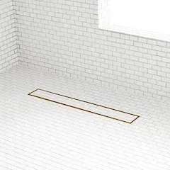 Signature Hardware 18&#034; Cohen Linear Tile In Shower Drain Brushed Stainless Steel