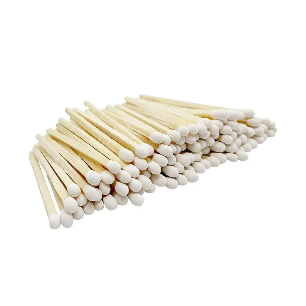 2" Classic White Tip Safety Matches | 100+ Bulk Artisan Matchsticks with Bumble Striker Stickers by Thankful Greetings| Decorative Candle Accessories | Unique & Fun for Your Home Decor, Gift, & Events