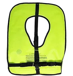 Scuba Choice Adult Neon Yellow Snorkel Vest with Name Box Size Large Free Ship