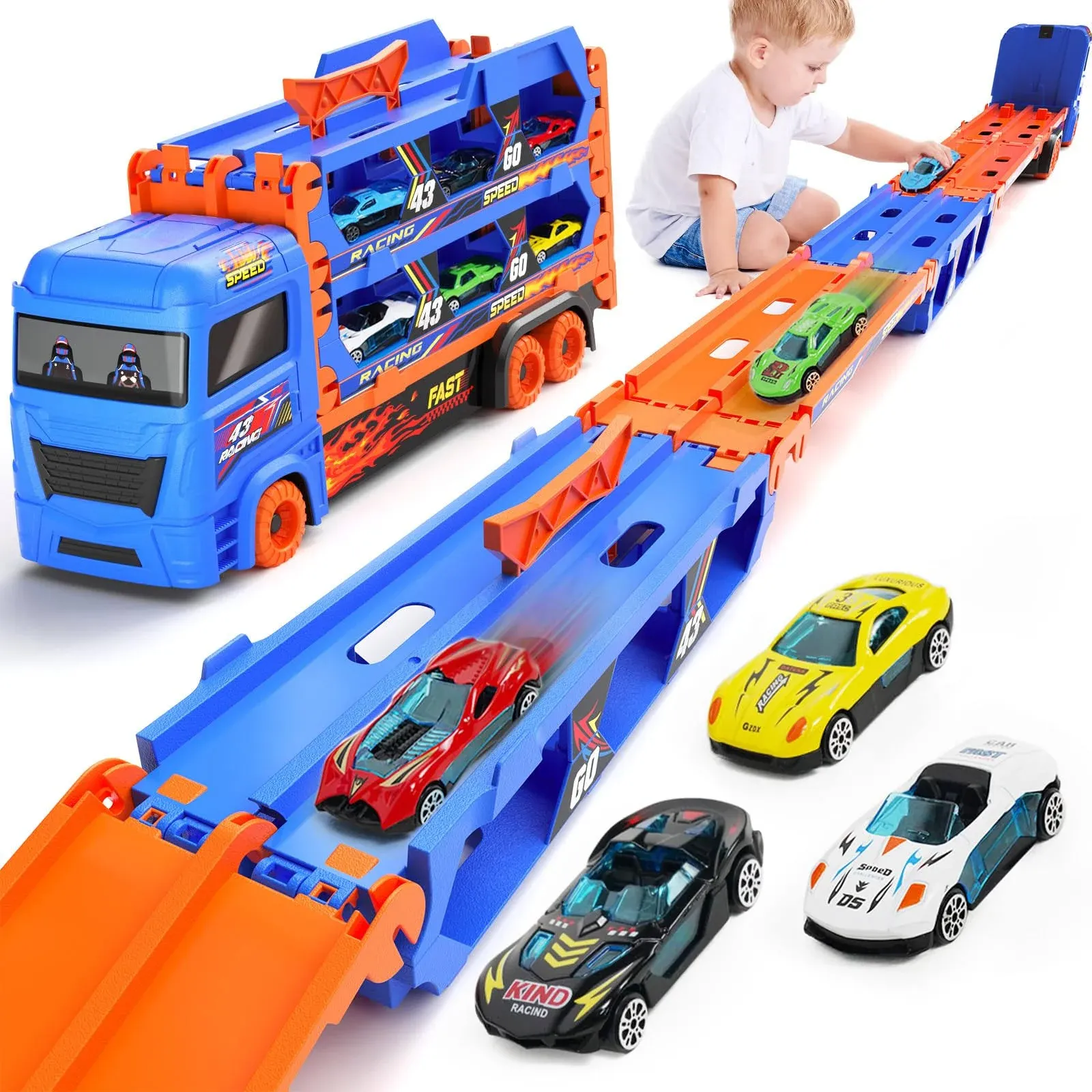 Carrier Truck for 3 4 5 6 Year Old Kids