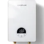 CAMPLUX Tankless Water Heater Electric 6kW at 240 Volts self moduling