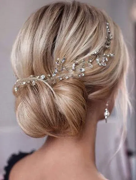 Unicra Bride Wedding Rhinestone Hair Bridal Hair Crystal Hair Accessories for Women and Girls