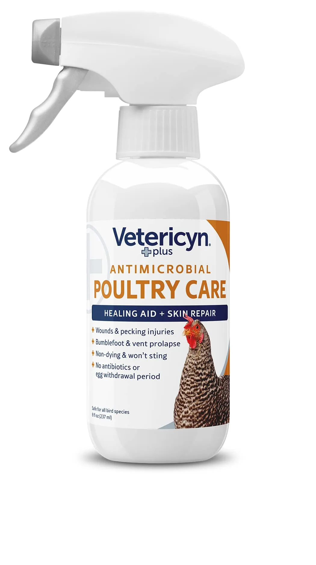 VETERICYN Plus Poultry Care Trigger Sprayer 8 oz Wounds Pecking Sores