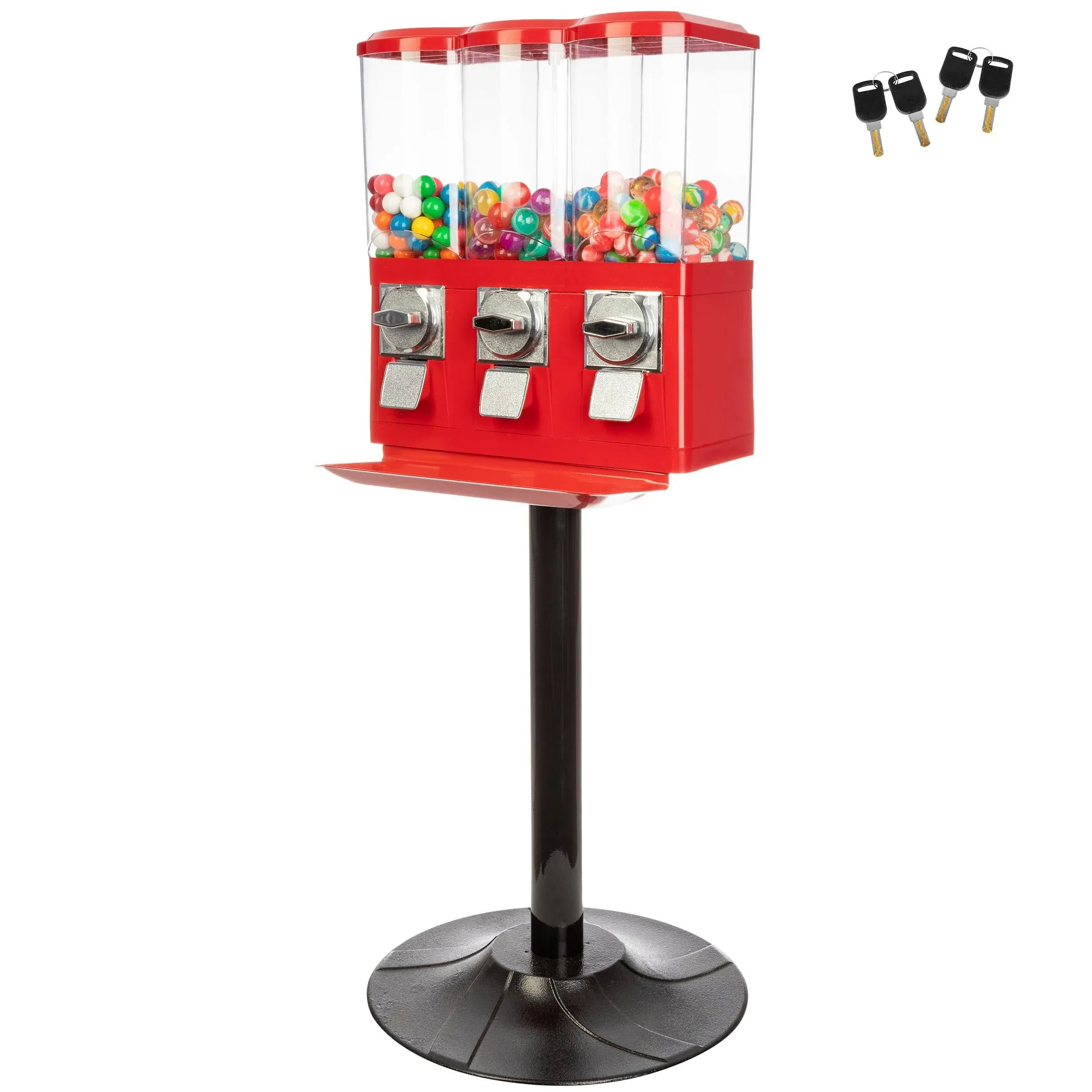 Triple Vending Machine Candy Dispenser, Red