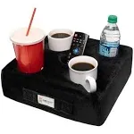 Cup Cozy Deluxe Pillow (Navy) As Seen On TV -The World's Best Cup Holder! Keep Your Drinks Close and Prevent spills. Use It anywhere-Couch, Floor, Bed