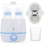 Baby Bottle Warmer - Double Bottle Warmer for Breastmilk &amp; Formula Bottle Foo...