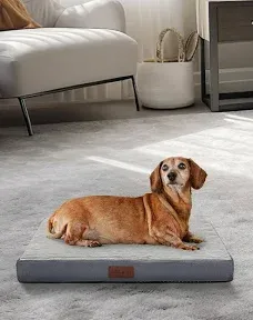 OhGeni 41 inch Orthopedic Waterproof Machine Washable Dog Bed