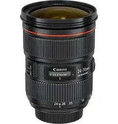 EF24-70mm F2.8L II USM Standard Zoom Lens for Canon EOS DSLR Cameras - Black