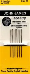 Colonial Needle (COM17) Tapestry Hand Needles-Size 20 6/Pkg