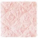 Sweet Jojo Designs Pink Floral Rose Fabric Memory Memo Photo Bulletin Board - Solid Light Blush Flower Luxurious Elegant