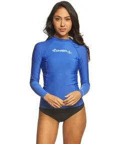 O Neill Women's Basic Skins Long Sleeve Rash Guard