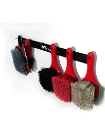 MaxShine Wall Brush Holder With 6 Durable Hooks for Detailing Brushes