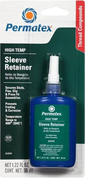 Permatex 64040-6PK High Temperature Sleeve Retainer, 36 ml (Pack of 6)