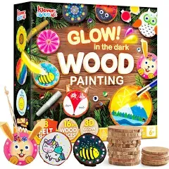 Klever Kits 16 Pcs Wooden Painting Kit