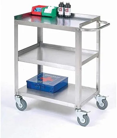 Global Industrial Stainless Steel Utility Cart 24"L x 16-1/4"W x 33"H