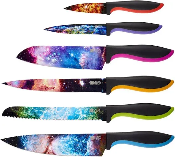 Kitchen Knife Set Chef&#039;s Vision 6-Piece Cosmos Series  - New