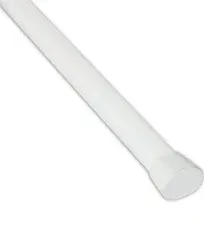 Rod Desyne Oval Spring Tension Rod, 22-36 inch, White