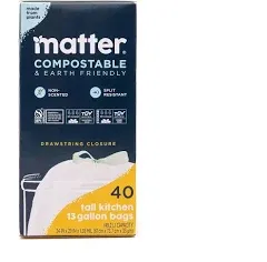 Matter Compostable Tall Kitchen Trash Bags