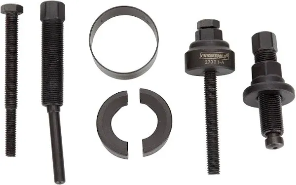 OEMTOOLS 27031 Power Steering Pulley Puller and Installer Kit, Removes and Installs Power Steering Pump Pulleys on Most Domestic Vehicles, Ford, GM, VW