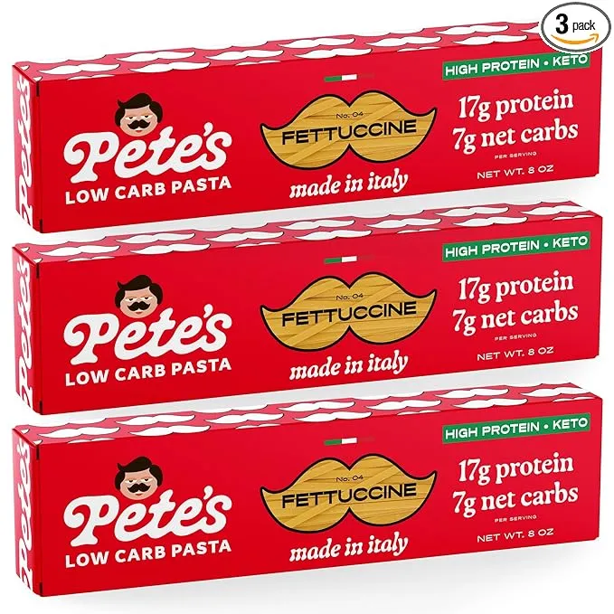 Pete's Pasta 3 Pack Fettuccine Noodles Pasta