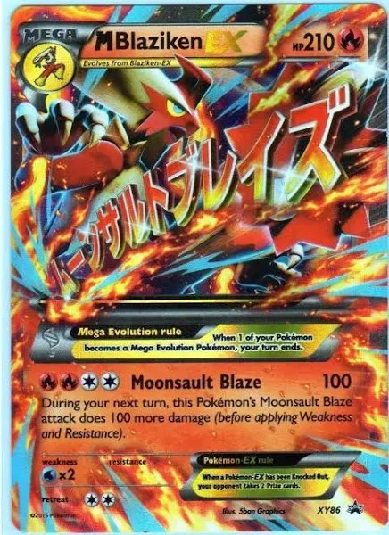 Pokemon Mega/M Blaziken EX Pokemon Card