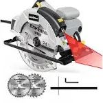 Enventor 5800 RPM Power Circular Saw with Laser Guide