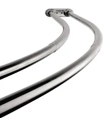 ARISTA Bath Products Double 72 in. Adjustable Curved Shower Rod