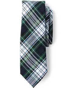 Lands' End School Uniform Adult Plaid To Be Tied Tie