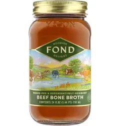 FOND Grassfed Regenerative Beef & Poblano Beef Bone Broth Variety 4-Pack