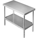 VEVOR Stainless Steel Prep Table 34 Inch