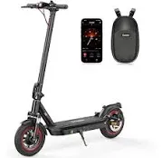 iScooter Electric Scooter Adults, 28 Miles Max Range, 25 MPH Max Speed,650W Motor,10 inch Pneumatic Tires, Dual Suspension, Foldable Commuting