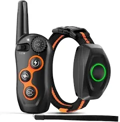 Dog Training Collar, IPX7 Waterproof Shock Collar with Remote Range 1300Ft, 3 Tr