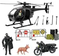 Click N’ Play Military SWAT Elite Unit Rescue Helicopter 26 Piece Set