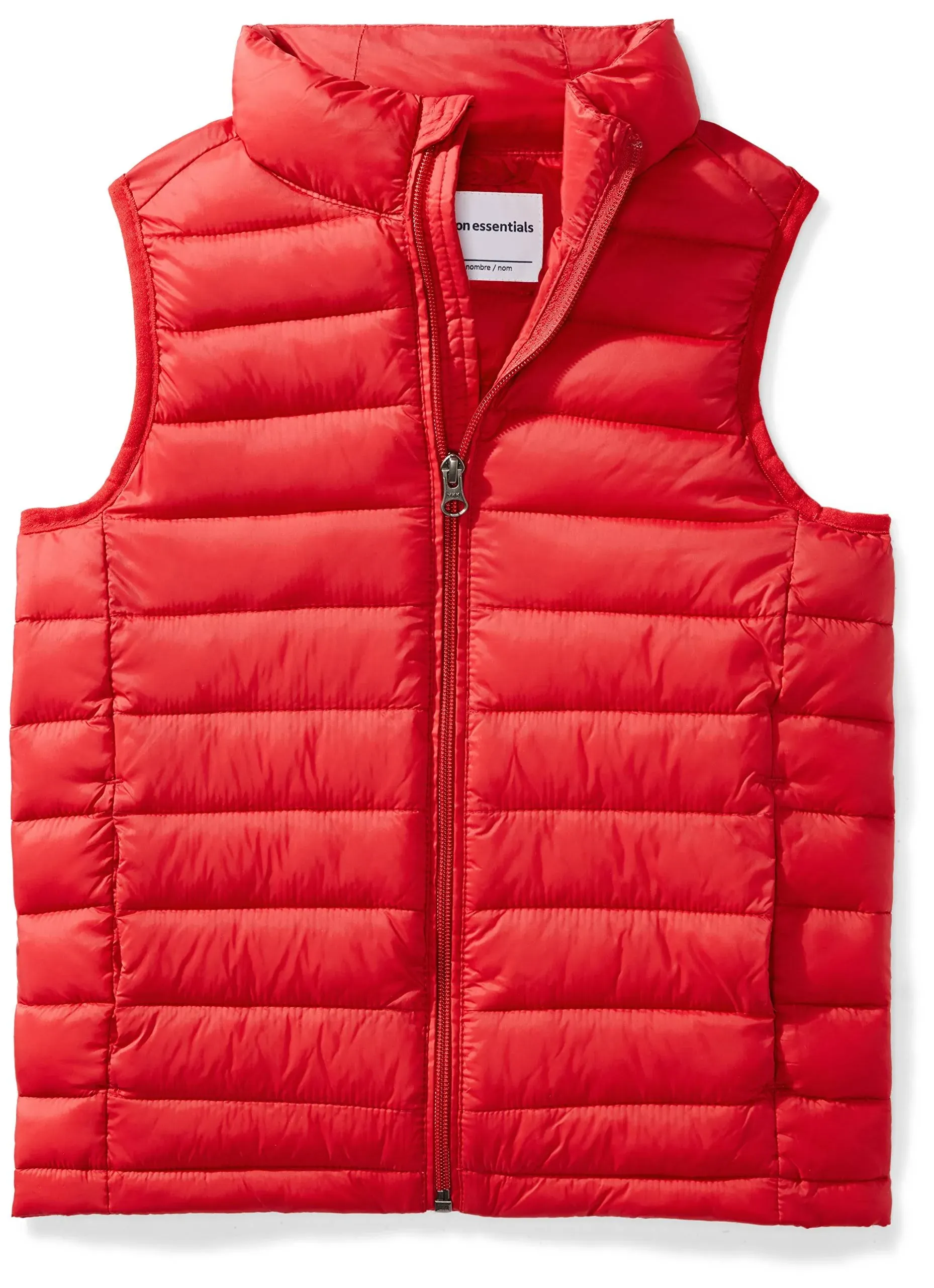 Essentials Boys Lightweight Water-Resistant Packable Puffer Vest