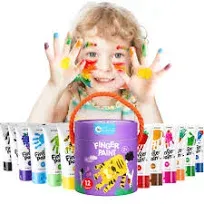 Jar Melo Safe Finger Paints for Toddlers